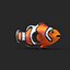 Clownfish Rigged for Maya