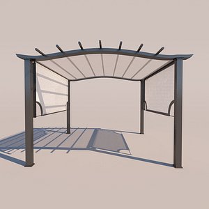 3D outdoor kiosk model