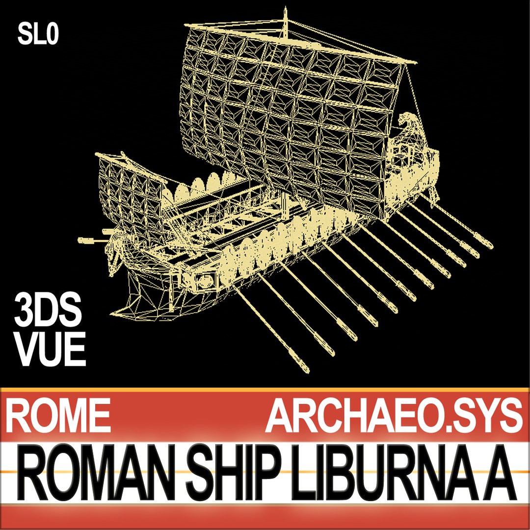 C4d Ancient Roman Ship Liburna