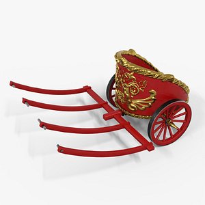 Chariot - Roman Low-poly 3D model 3D