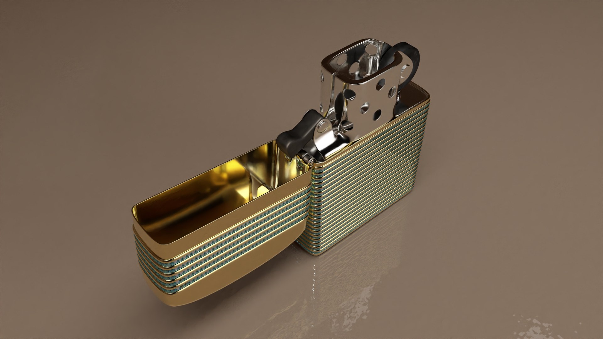 Gasoline Lighter Similar To Zippo 3D TurboSquid 1945537
