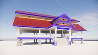 ASIAN STAGE HOUSE FROM SOUTHEAST SULAWESI