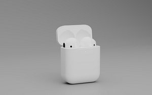 AirPods - earbuds 3D Model - High-Quality - PBR - AR-VR  Ready Earphones True Wireless Earbuds 3D model