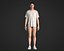 3D model Men raglan sleeve t-shirt with mesh fabric and cut and sew detailing