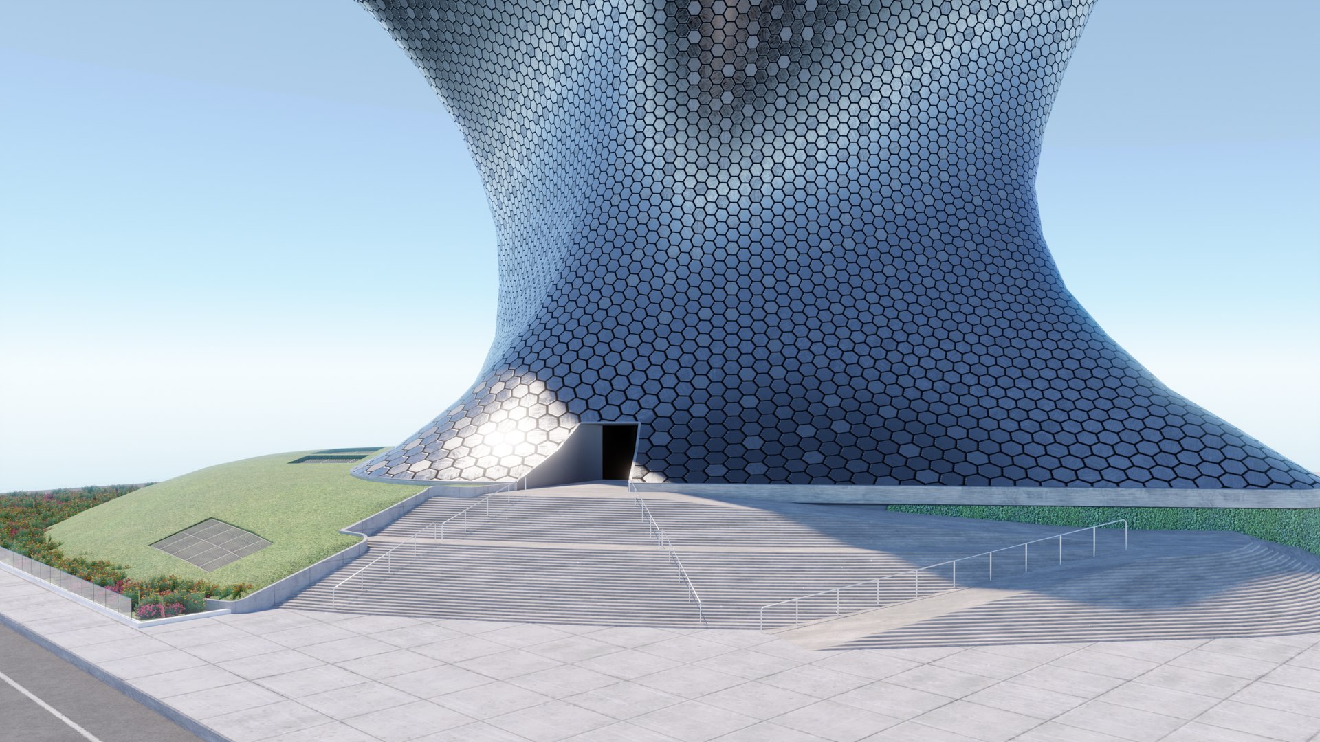 Plaza Carso, Museo Soumaya. 3D model https://p.turbosquid.com/ts-thumb/6v/NiDIOH/jh/soumaya_5/png/1618699606/1920x1080/fit_q87/46b1387ec29631f7fc667710c9d8c8b4d609bd27/soumaya_5.jpg