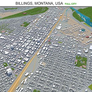 Billings Montana USA 3D