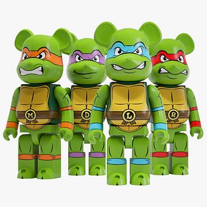 Bearbrick Ninja Turtles 3D model