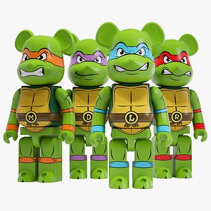 Bearbrick Ninja Turtles