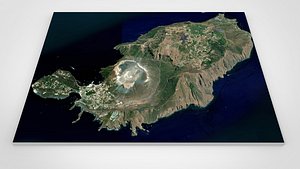 Vulcano Porto Aeolian Islands Sicily Italy 3D
