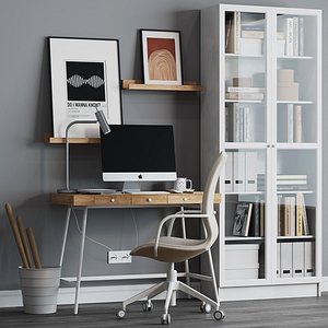 3D Ikea Office Workplace 1 model