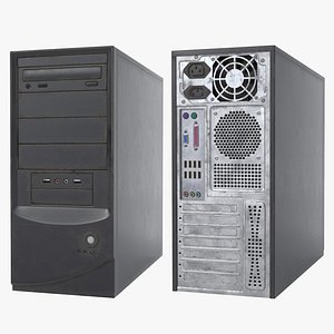 Computer Tower Old UHD 3D model