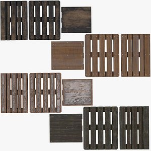 3D Wooden Pallet Colleciton
