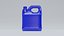 Bouteille d'huile en plastique bleue style F