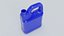 Bouteille d'huile en plastique bleue style F