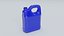 Bouteille d'huile en plastique bleue style F
