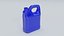 Bouteille d'huile en plastique bleue style F
