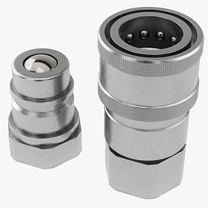3D Hydraulic Quick Connect Coupler