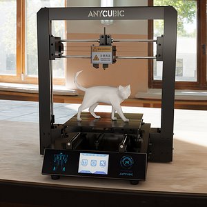 Cat 3D Print Model Geometric