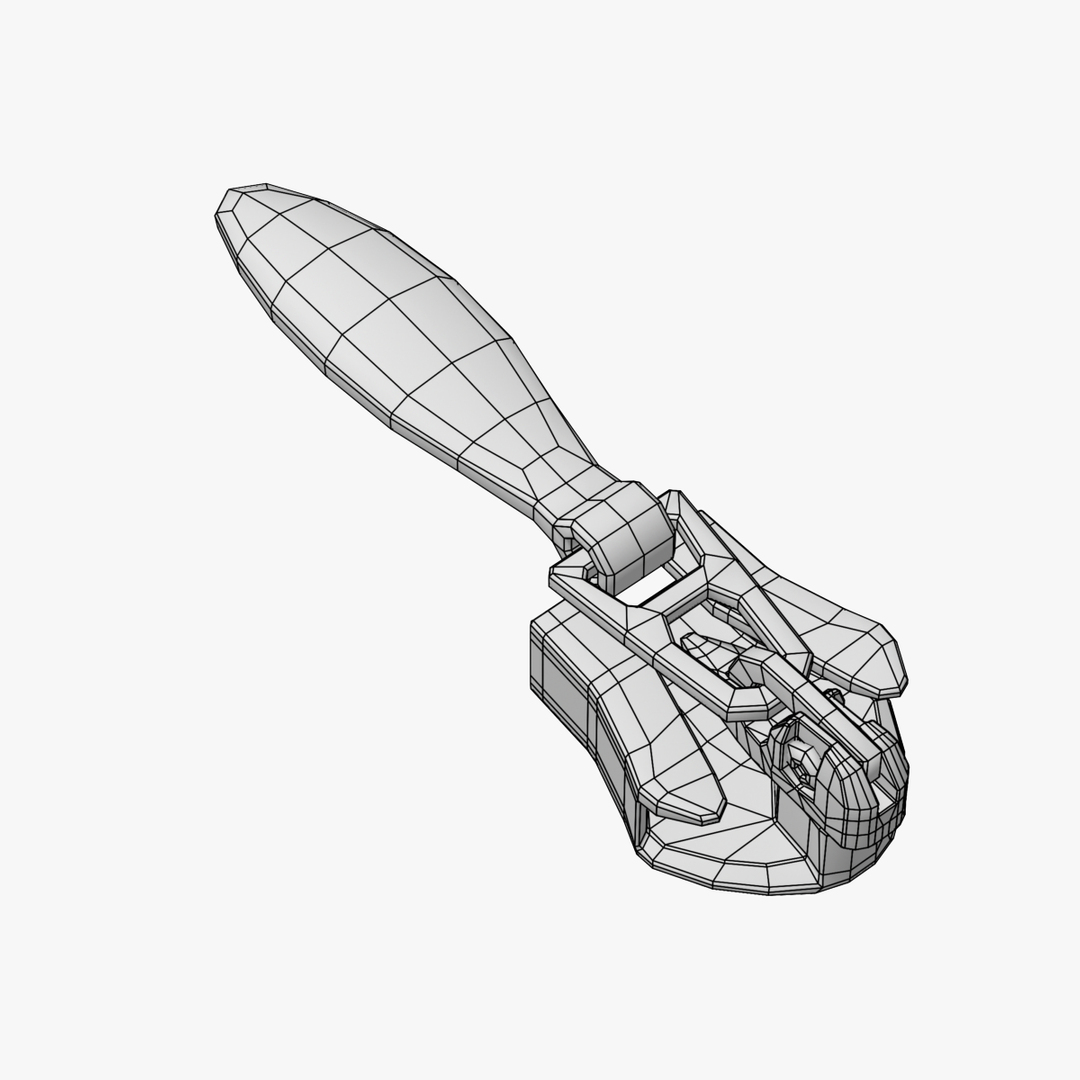 Invisible Zipper Slider 3D Model TurboSquid 1245457