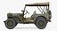 Jeep Willys 1944 Modelo 3D de ambulancia convertible