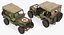 Jeep Willys 1944 Modelo 3D de ambulancia convertible