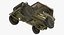 Jeep Willys 1944 Modelo 3D de ambulancia convertible