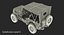 Jeep Willys 1944 Modelo 3D de ambulancia convertible