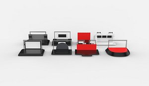 3D Front stage set 3D model