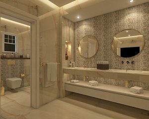 3D bathroom interior