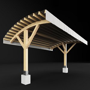 3D model pergola