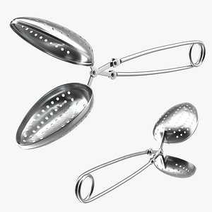Stainless Steel Tea Infuser Spoon Open model