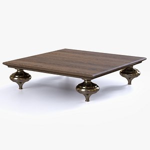3D Coffee Table Wood model
