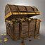 3d pirate treasure chest model