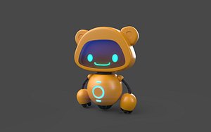 robotboy cartoon robot character 3D Model in Robot 3DExport