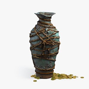 3D model handcrafted vase