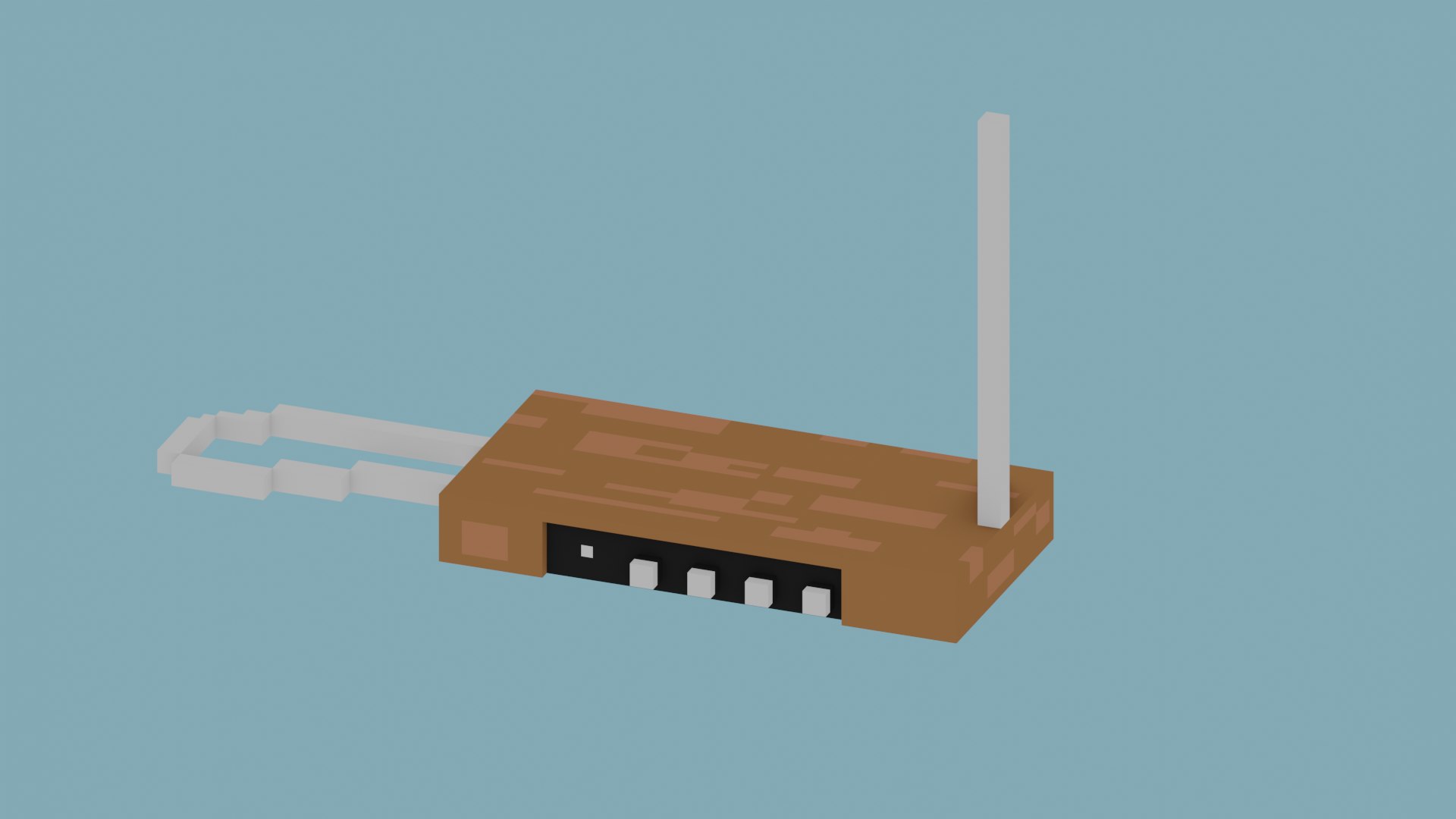 Theremin 8 bit voxel art 3D model - TurboSquid 1876110