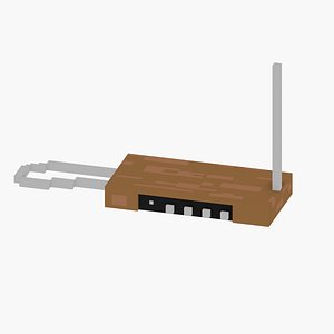 Theremin 8 bit voxel art