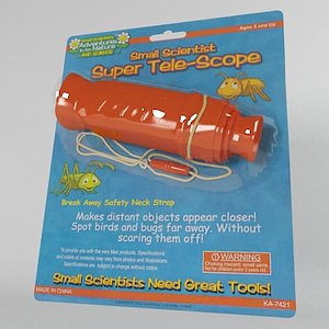 3d small toy telescope