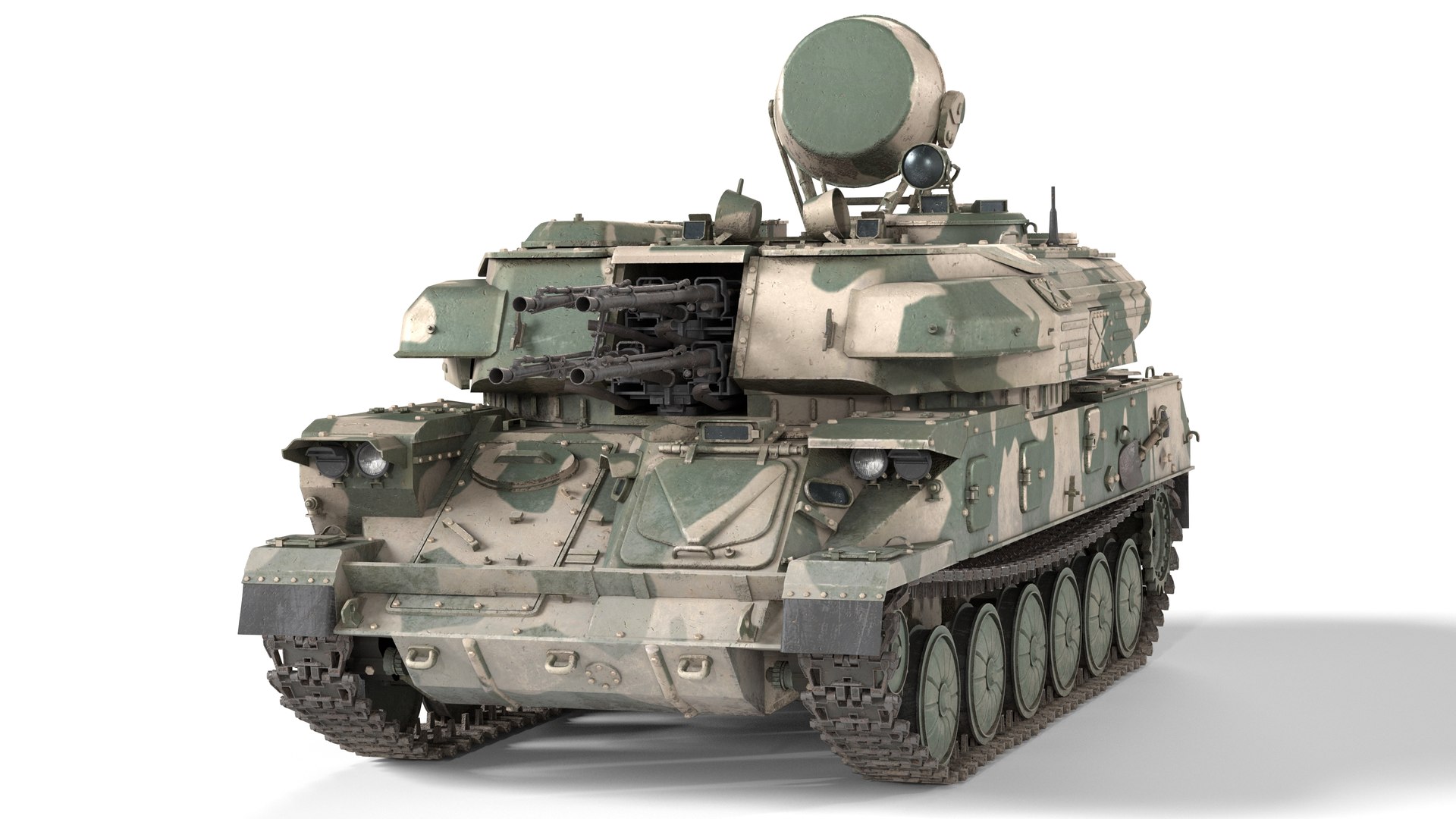ZSU 23 4 Shilka Self Propelled Anti Aircraft Gun - TurboSquid 2268563