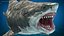 3D model Ancient Megashark Rigged for Modo