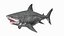 3D model Ancient Megashark Rigged for Modo