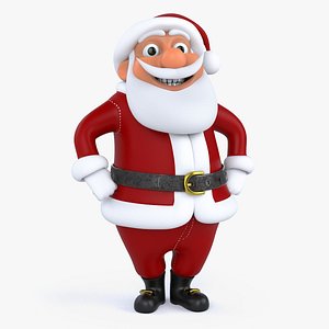 Rigged Cartoon Santa Claus