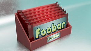 3D Chocolate bar Foobar