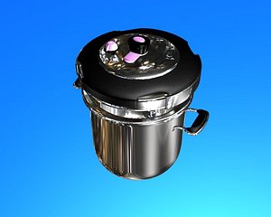 pressure cooker 3d model