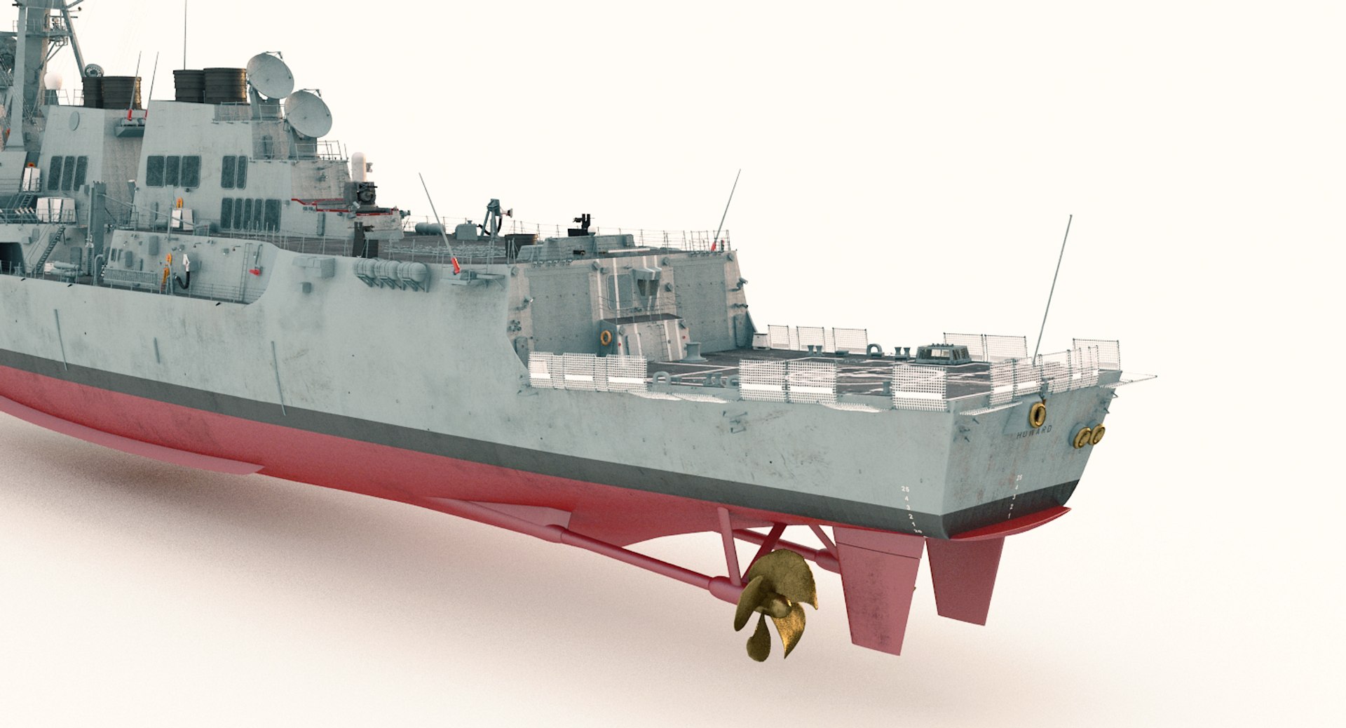 3D uss howard ddg model - TurboSquid 1380127