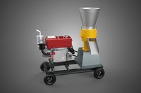 MOBILE PELLET PRESS MILL MAKING MACHINE GRANULATOR DIESEL DRIVE