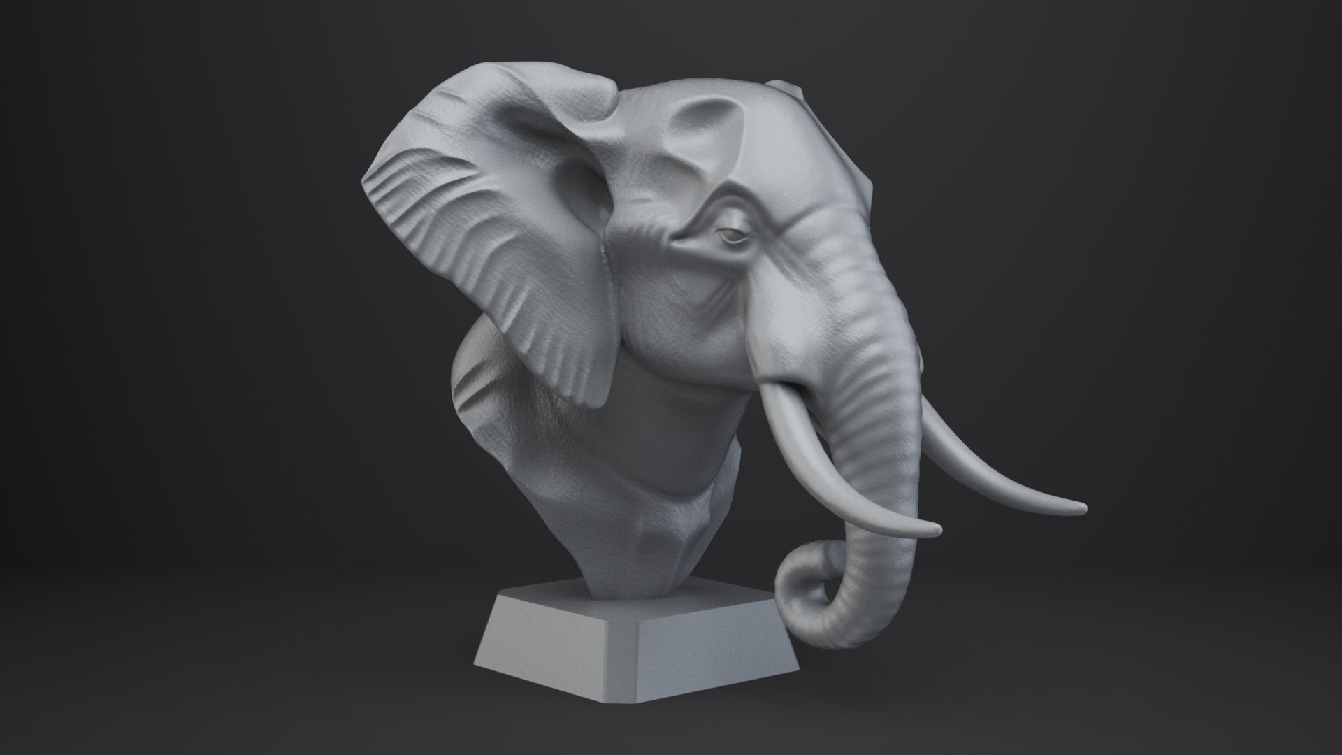 Elephant Bust - Animal Figurine model https://p.turbosquid.com/ts-thumb/6w/KpIGkP/3j/008/png/1762837737/1920x1080/fit_q87/cd904d2d782a1458107d0d62d07cd97b2e5a897d/008.jpg