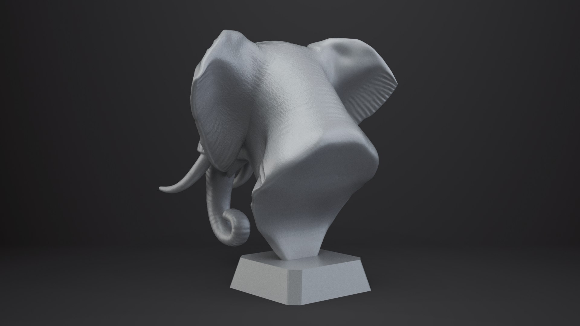Elephant Bust - Animal Figurine model https://p.turbosquid.com/ts-thumb/6w/KpIGkP/pC/004/png/1762837734/1920x1080/fit_q87/1423343c04a7fdabd08c932a003f6b13792ddc99/004.jpg