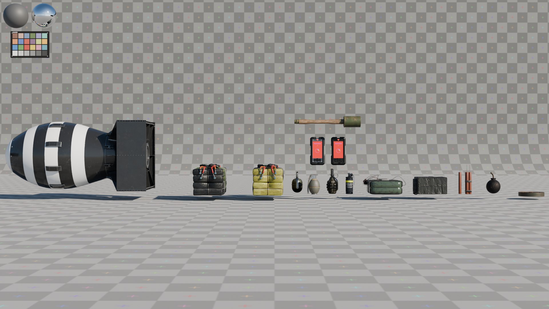 Explosives And Bomb Asset Pack - High Definition Munition Variety ...