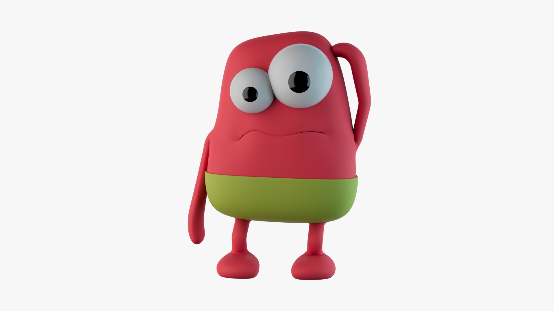 3D Cucu Rigged Cartoon Character - TurboSquid 2120756